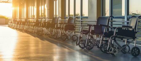 fauteuils roulants dans le hôpital photo