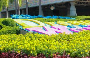 pathumthani, Thaïlande - octobre 14, 2023 le le plus chaud photo place dans de face de rêver monde est un de la Thaïlande célèbre amusement parcs dans Bangkok, Thaïlande