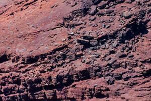 une rouge Roche falaise photo