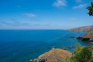 magnifique paysage marin de pomos village dans Chypre photo