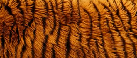 tigre fourrure, sauvage animal texture, ai généré photo