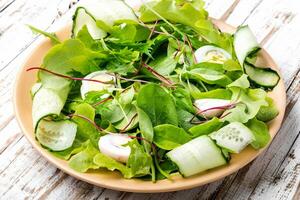 en bonne santé végétarien salade photo