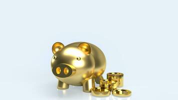 le or porcin banque pour gagner concept 3d le rendu photo