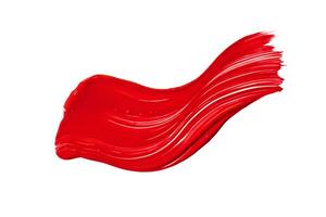 une rouge liquide rouge à lèvres sur une blanc Contexte photo