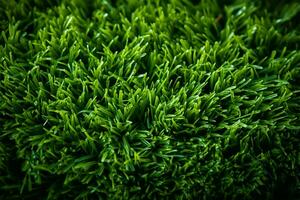 artificiel vert herbe texture, une vibrant toile de fond pour Créatif projets ai généré photo