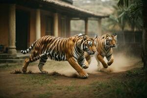 Bengale tigre fond d'écran ai généré photo