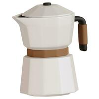 moka pot machine à café 3d illustration photo