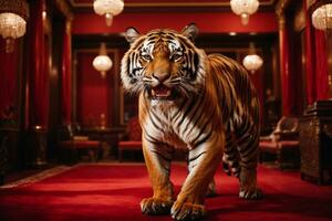 Bengale tigre fond d'écran ai généré photo