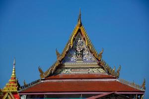 pittoresque du temple traditionnel de la thaïlande. photo