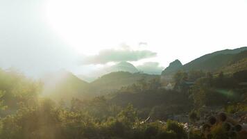 Naturel vue dans le Matin dans le nord de Thaïlande photo