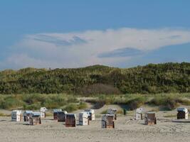 le île de spekeroog dans le Nord mer photo