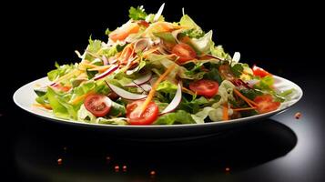 légume salade blanc Contexte produire ai photo