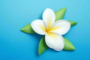 plumeria fleur. Contexte. ai génératif pro photo