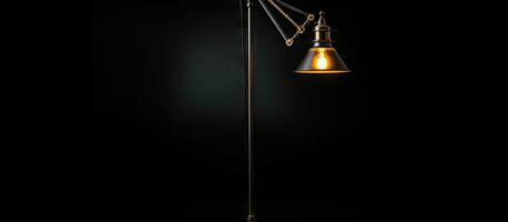 noir Contexte isole grenier style sol lampe avec interrupteurs photo