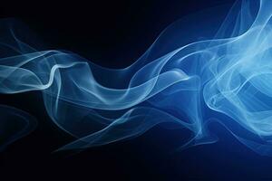 Facile abstrait bleu et noir Contexte avec fumée effet photo
