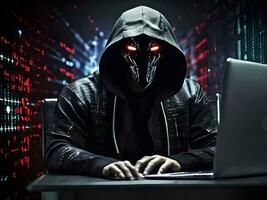l'Internet Sécurité protection de pirate attaquer cyber attaque ai produire photo