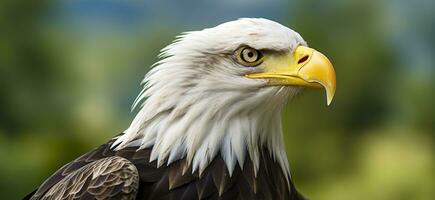 portrait de un américain chauve aigle, faune. génératif ai photo