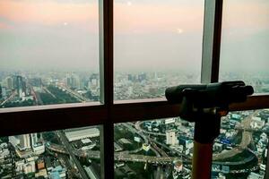 une vue de le ville de le Haut de une bâtiment photo