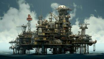 pétrole et gaz plate-forme photo