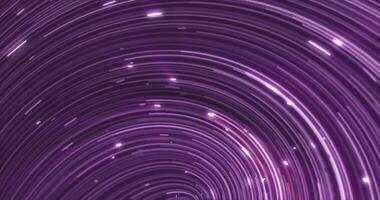 abstrait énergie violet tourbillonnant incurvé lignes de embrasé magique stries et énergie particules Contexte photo