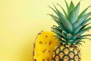 ananas. Contexte. ai génératif pro photo