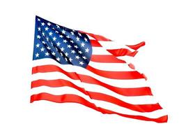 drapeau américain flottant photo