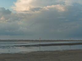 été temps sur Spiekeroog île photo