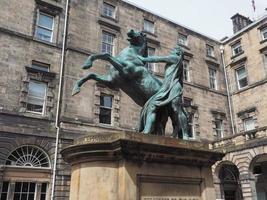 Statue d'Alexandre et Bucéphale à Edimbourg photo