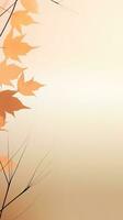magnifique l'automne Contexte avec groupe de flottant érable feuilles dans Orange et Jaune sur flou Contexte. photo