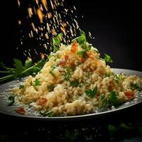 ai génératif une photo de Risotto