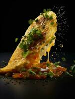 ai génératif une photo de omelette