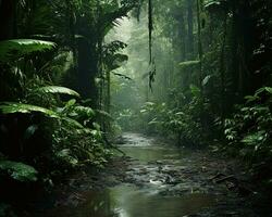 magnifique luxuriant forêts tropicales dans central Amérique. génératif ai photo