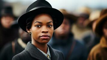 africain américain civil droits symboles dans photographies, ai génératif photo