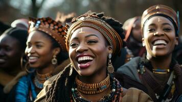 vibrant essence de africain américain culturel célébrations, ai génératif photo