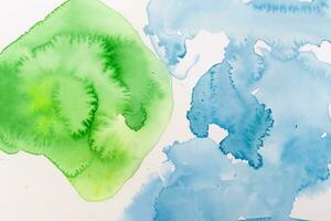 aquarelle abstrait vert tache photo