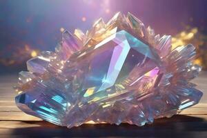 ange aura quartz, cristal gemme, cristal diamant, quartz diamant, ange aura quartz calcul, ai génératif photo
