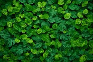 vert feuilles arrière-plan, la nature feuilles fond d'écran, feuilles arrière-plan, feuilles fond d'écran, ai génératif photo