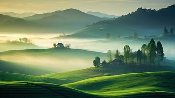 la nature beauté magnifique lumière paysage ai généré photo