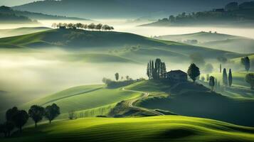 la nature beauté magnifique lumière paysage ai généré photo