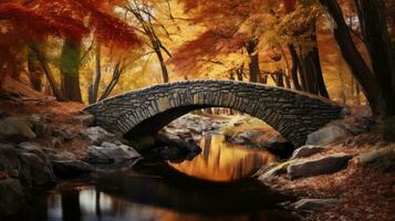 rustique l'automne paysage journée paysage ai généré photo