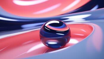 flou lentille futuriste 3d le rendu minimaliste Contexte ai généré photo