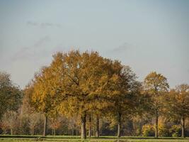 l'automne heure dans le allemand muensterland photo