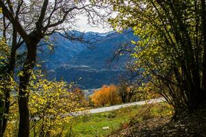 Suisse Alpes paysage dans l'automne photo