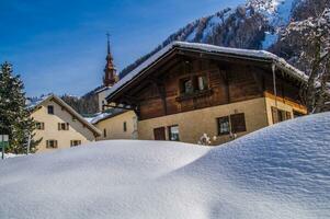 paysage d'hiver dans les alpes françaises photo