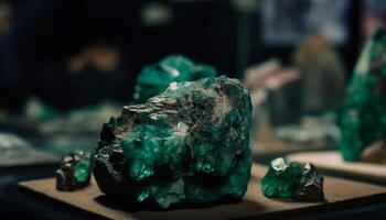 la nature gemme collection agate, améthyste, quartz spécimens généré par ai photo