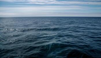 bleu vague modèle reflète beauté de la nature généré par ai photo