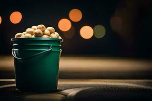 patates dans une seau. généré par ai photo