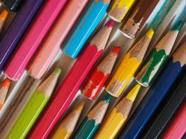 beaucoup de crayons de couleur photo