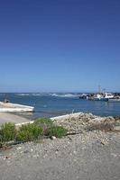 plage frangokastello dans l'île de creta grèce fond d'été moderne photo