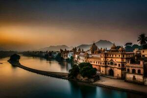 le ville de udaipur dans Inde. généré par ai photo